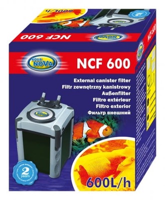 AQUA NOVA Filtr Zewnętrzny NCF-600 do 200l 600l/h