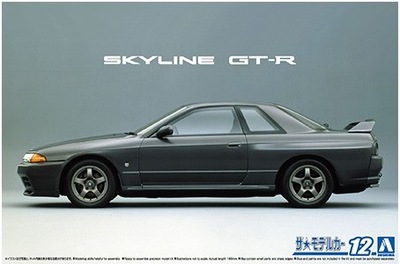 NISSAN SKYLINE GT-R R 32 1989 AOSHIMA 06143 1/24