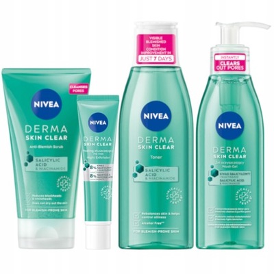 NIVEA DERMA SKIN CLEAR Zestaw kosmetyków do twarzy