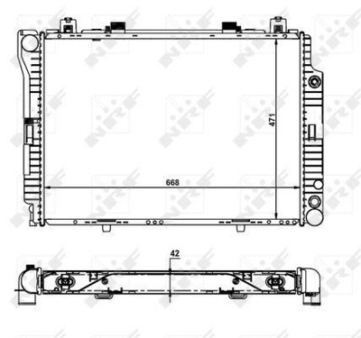 RADUADOR DB W126 3.0- 3.5TD  