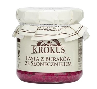 PASTA Z BURAKÓW ZE SŁONECZNIKIEM KROKUS 180G