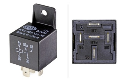 HELLA RELÉ CORRIENTE DE FUNCIONAMIENTO V A 5 15 40A 12V NÚMERO BIEGUNOW 5SZT  