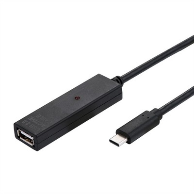 Kabel przedłużacz USB 2.0 A - C aktywny repeater czarny 20m