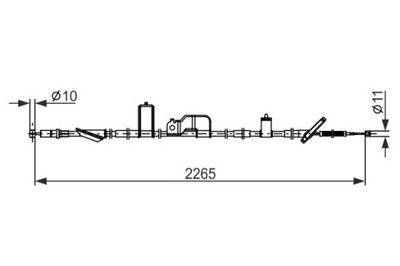 1987482918 CABLE HAM. RECZ. HONDA T. CR-V 2,0 02-04  