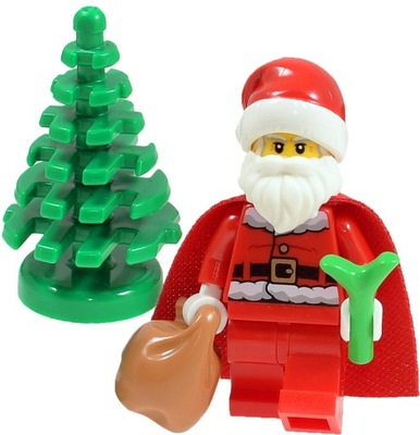 LEGO Święty Mikołaj choinka peleryna ORYGINAŁ LEGO