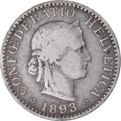 Moneta, Szwajcaria, 20 Rappen, 1893