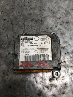Модуль датчик подушка безпеки peugeot 206 9652275580 фото №1