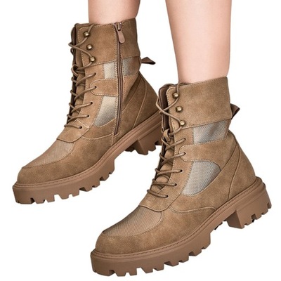 BRĄZOWE BOTKI DAMSKIE HOVIENTA 39