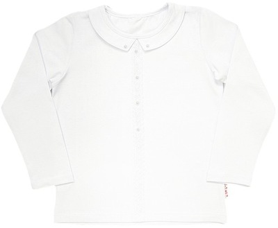 Biała bluzka galowa dla DZIEWCZYNKI AIPI 110