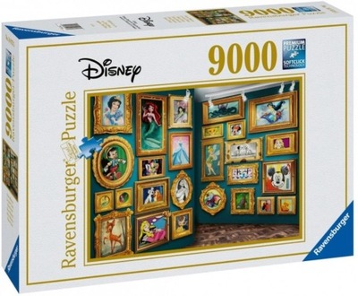 DUŻY ZESTAW Puzzle 9000 ELEMENTÓW Muzeum Postaci Disneya UKŁADANKA Ciekawe