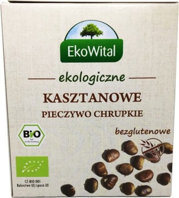 Pieczywo chrupkie kasztanowe bezglutenowe BIO 100 g Ekowital