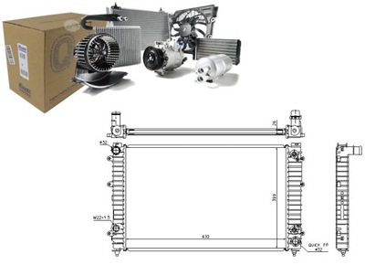 РАДИАТОР ДВИГАТЕЛЯ NISSENS 4D0121251E 4D0121251 C D