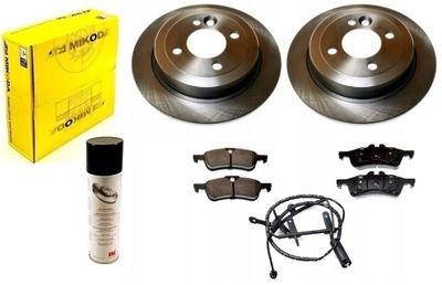 Тормозные диски тормозные колодки датчик mini cooper s one works r50 r52 r53 задняя фото №1