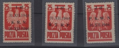 KRN, 1944 ROK, Fi. 344- 346 **