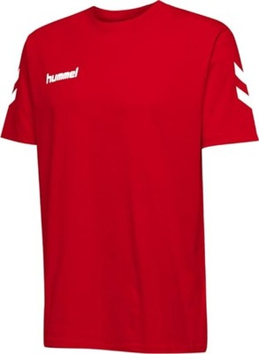 T-shirt sportowy męski HUMMEL czerwony XXL