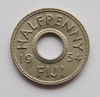 FIJI HALF PENNY 1954 UNC