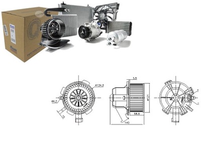 VENTILADOR SOPLADORES DACIA DUSTER DUSTER SUV LODGY 1.2-1.6LPG 04.10-  