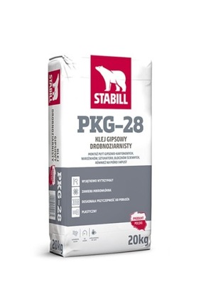 STABILL klej gipsowy drobnoziarnisty PKG-28 20kg