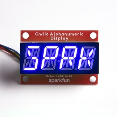 Qwiic Alphanumeric Display - moduł z wyświetlaczem