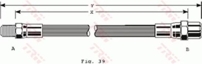 PHB125 ПАТРУБОК ГИБКИЙ HAM.MERCEDES W123, W1