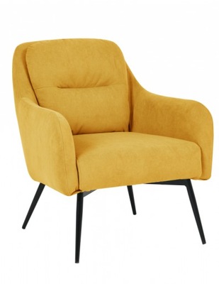 Fotel tapicerowany MERT żółty