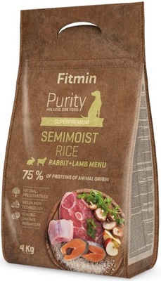 FITMIN Purity Semimoist Rabbit Lamb 4kg Półmokra