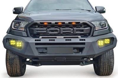 Ford ranger t7 2016-2018 бампер передній з led фото №1