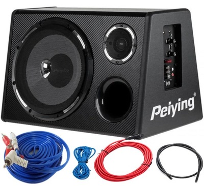 POTENTE CAJA TUBA BASOWA SUBWOOFER ACTIVO CABLES  