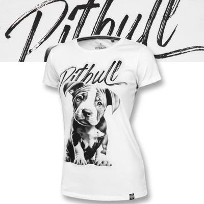 Dámske tričko Pitbull Tenké bavlnené tričko Puppy s potlačou