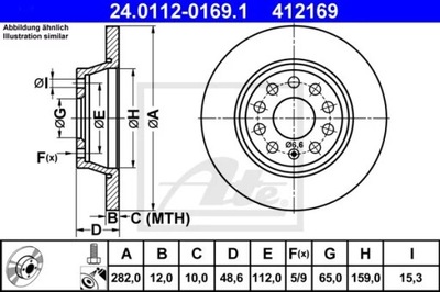 24.0112-0169.1 DISCO HAM.TYL VW PASSAT 05-  