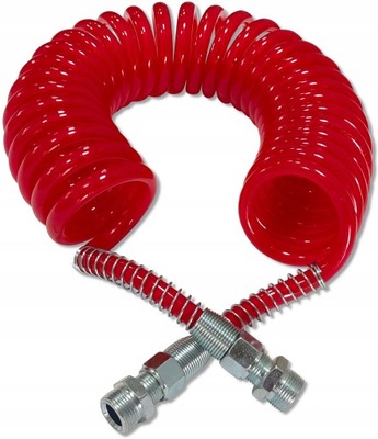 CABLE PNEUM. SPIRALNY M22 ROJO SILICONA (POLIURETANOWY), 6,0M  