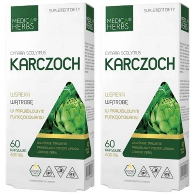 Medica Herbs Karczoch 120 kapsułek Trawienie Wątroba