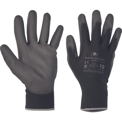 Rękawice rękawiczki robocze czarne powlekane8 para
