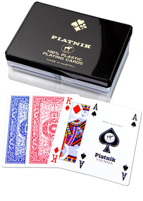 Karty do gry Piatnik plastikowe 2 talie