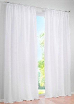 1A3A34 BONPRIX ZASŁONA 1SZT. BIAŁA 140/175