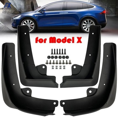 СЕТ FRONT REAR FOR TESLA МОДЕЛЬ X 2015 - 2021 MUD FLAPS MUDFLAPS SPLA~53498