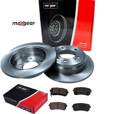 Тормозные диски + тормозные колодки задняя hyundai i10 i picanto i фото №1