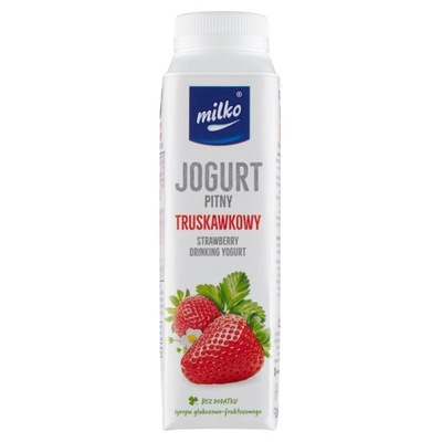 Milko Jogurt Pitny Truskawkowy 330 Ml