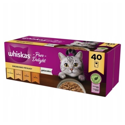 WHISKAS DROBIOWE FRYKASY W GALARETCE 40X85G