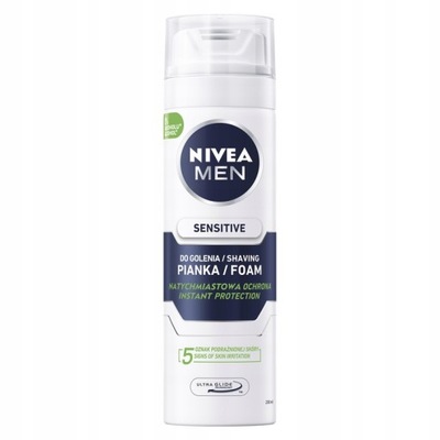 Nivea Men Sensitive Pianka do golenia łagodząca 200ml