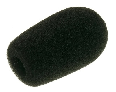 Gąbka mikrofonowa średnia 55m średnica zewnętrzna 35mm czarna