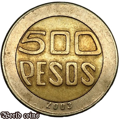 500 PESOS 2003 KOLUMBIA