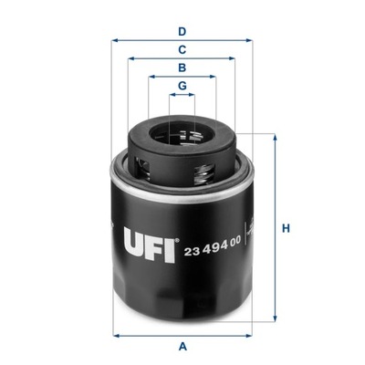 ФІЛЬТР МАСЛА UFI 23.494.00