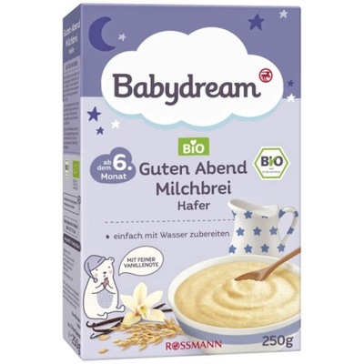 Kaszka owsiana Babydream BIO z wanilią 250 g