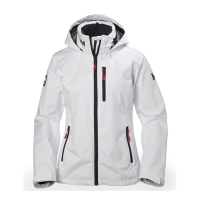 Kurtka żeglarska damska Helly Hansen W Crew Hooded Jacket biała - S