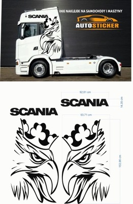 NAKLEJKI NAKLEJKA SCANIA NA KABINĘ TIR MODEL02