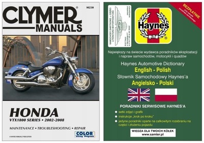 Honda VTX1800 (2002-2008) instrukcja napraw Clymer +GRATIS 24h