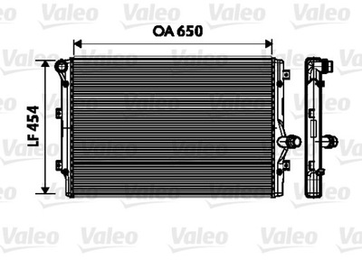 VALEO РАДИАТОР ДВИГАТЕЛЯ AUDI SEAT SKODA VW 734333