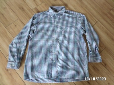 Firmowa bawełniana koszula męska-XL/XXL-43-kratka