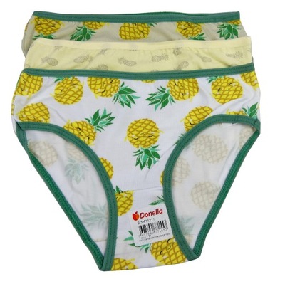 Majtki Figi Dziewczęce Bawełna ANANAS 122-128 3szt